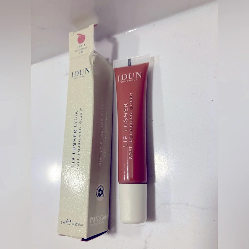 Idun Minerals Lip Lusher “Lydia” | Brand New in Box | Vegan Gloss